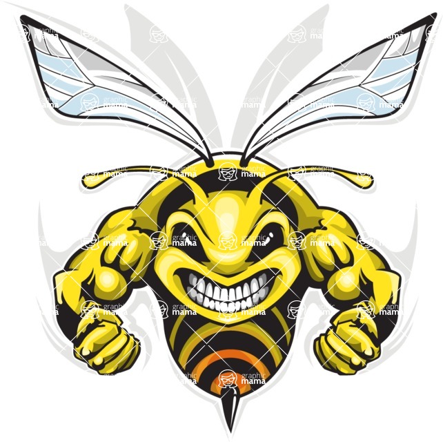 Vector Mascot Collection - Hornet Sport Mascot Design